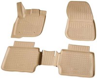 3D Gummi FußMatten FüR Ford Mondeo V | Bj Ab 2014> | Beige Passgenau Mit Rand