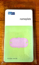 QuicKutz Lifestyle 2" x 2"  Metal Cutting die -- Nameplate  . 1 Die