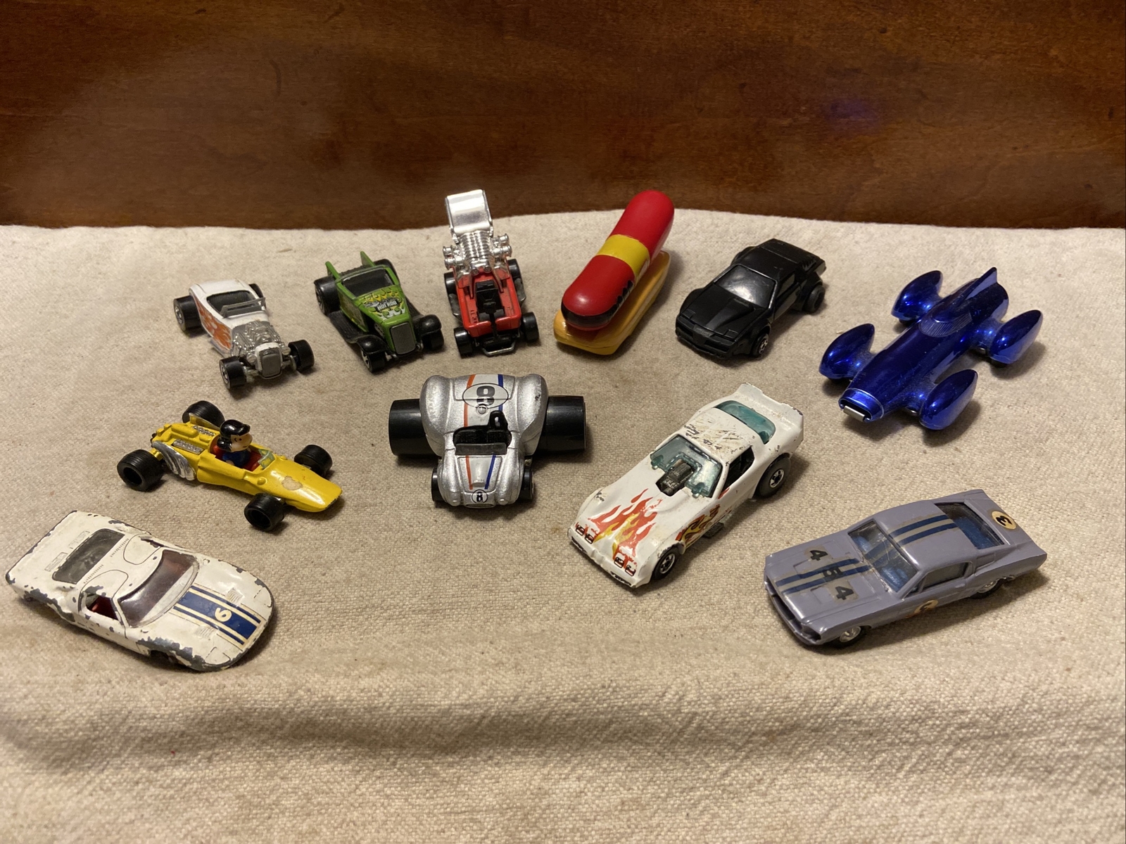 Vintage Lot Of 11 Hotwheels & Others 164 Diecast Hot Rods & Race Cars