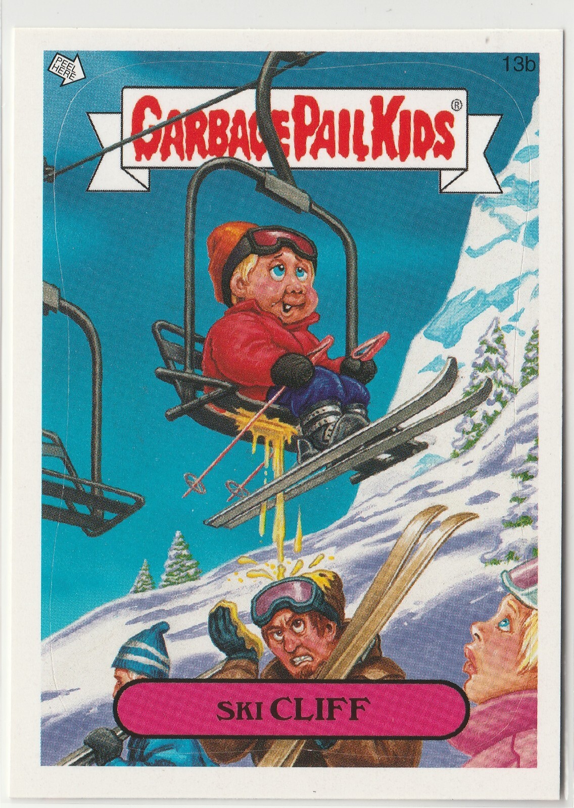 Garbage Pail Kids GPK ANS7 Series 7 Ski Cliff #13b 2008 Edition