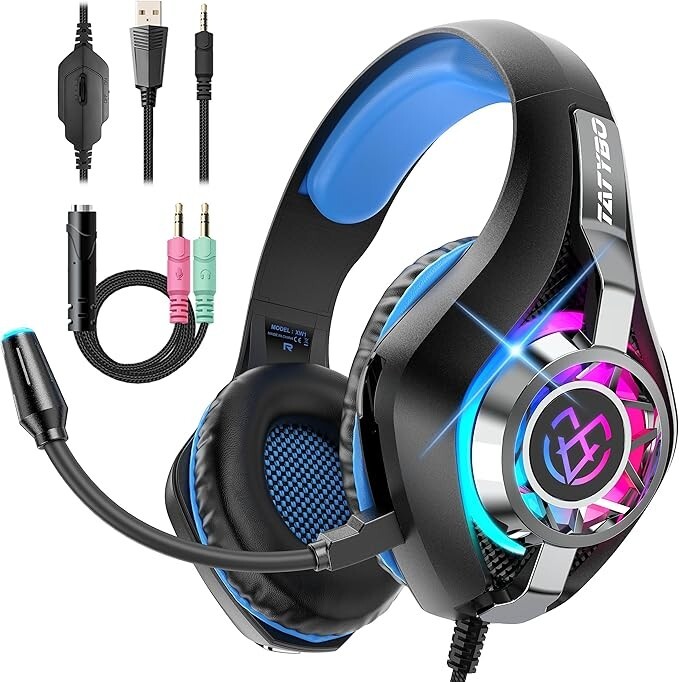Gaming Headset for PC, Ps5, Switch, Xbox, Nintendo Mobile, Gaming Headphones-image