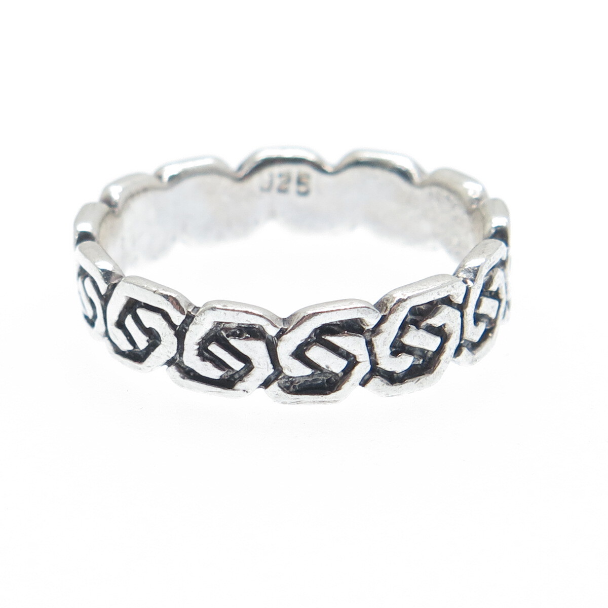 Oxidized Open Heart Key Celtic Knot Ring - 925 Sterling Silver Band, Sizes 5-9, Vintage Style Jewelry - View #9