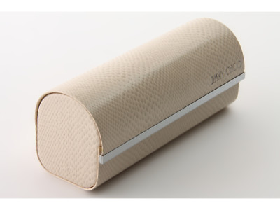 Brand New Jimmy Choo White Hard Pouch Eyeglasses Case  display picture 3