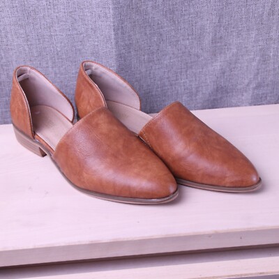 Sandales Plates Catherine Malandrino - Orange à Rayures - Taille 7.5 US (37.5 EU) - Neuf Avec Boîte - PDSF 100$