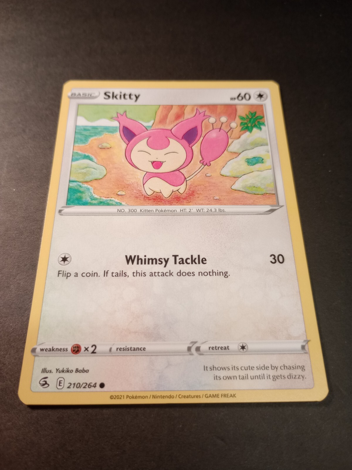 Pokemon Fusion Strike Skitty Common Card 210/264 NM