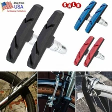 1 Pair Brake Pads Shoes for Shimano BMX Road Bike Bicycle Rubber Blocks US
