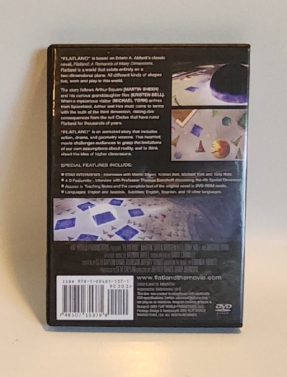 Flatland DVD 2007 Martin Sheen RARE OOP Flat World