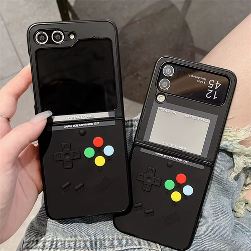 Samsung Galaxy Z Flip, 4, 5, 6 Gameboy Retro Video Game 3D Shell Phone Case - Zdjęcie 2 z 25
