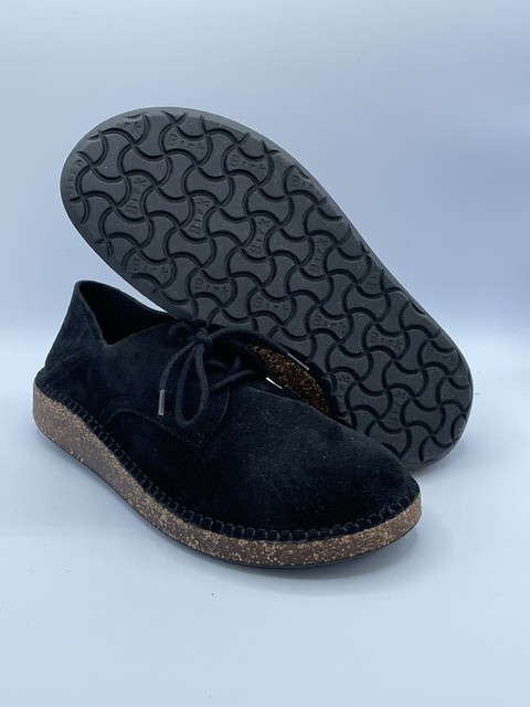 Gary Black Suede Oxford Dress Shoe 