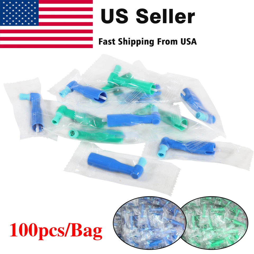 100-1000* Ángulos de profilaxis dental desechables sin látex taza suave/firme Foto 2 de 4