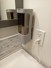 Cup Dispenser Wall Mounted Bathroom Cup Holder 3oz-5oz Disposable Paper Cup New