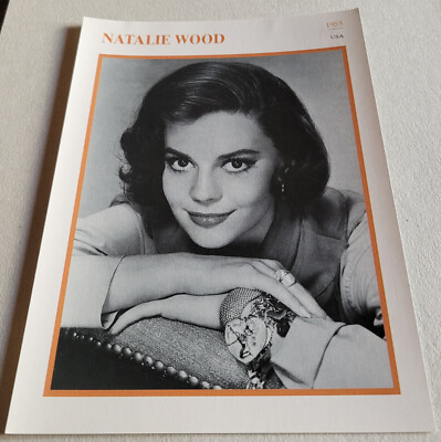 Schauspielerin NATALIE WOOD | Portrait | Star-Foto / Sammelbild-Karte #16727