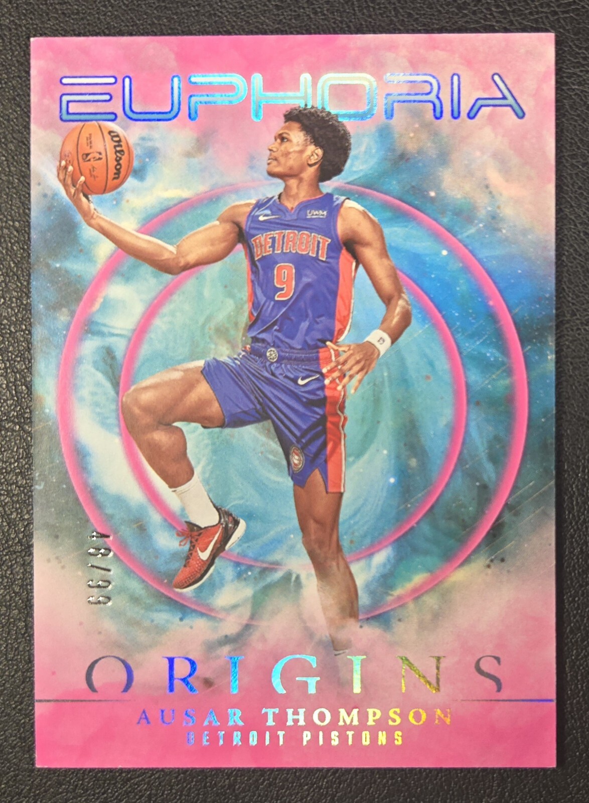 2023-24 Panini Origins Euphoria Ausar Thompson /99 Pink Detroit Pistons Rookie