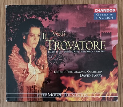 Giuseppe Verdi : Il Trovatore Opéra In English David Parry 2CDs Plus Booklet 