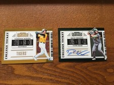 2019 Elite Extra Edition College Tickets RC Auto + Kameron Meisner. Gold