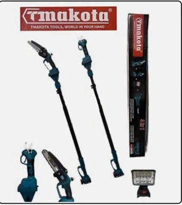 MAKOTA KIT POTATURA MOTOSEGA OLEATORE 8 “CESOIA 2 BATTERIE ASTA TELESCOPICA 240cm FARO