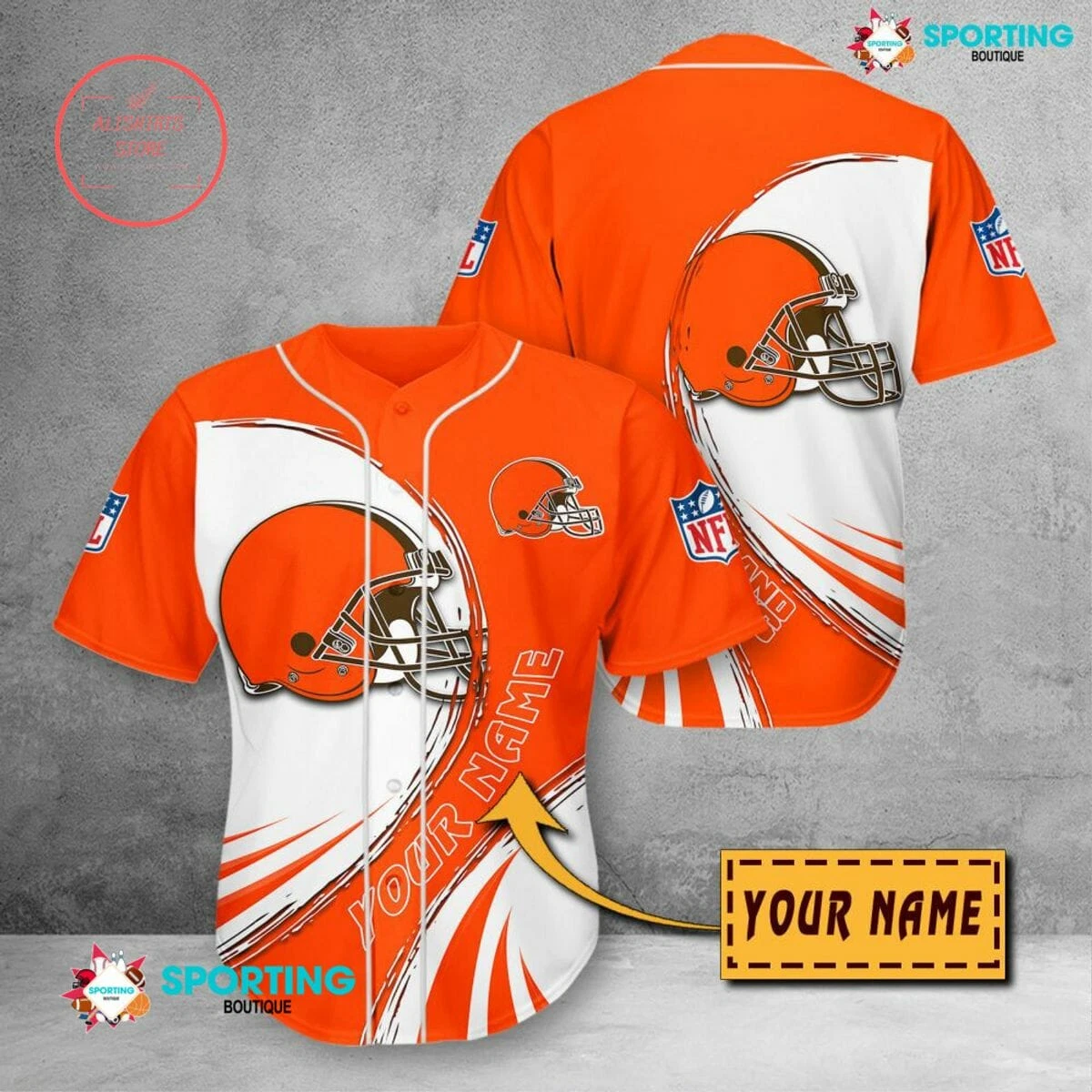 Cleveland browns custom clearance jersey