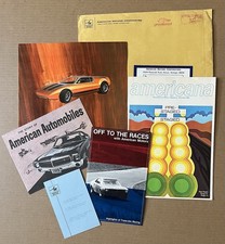 1968-69 Amc Amx Javelin Trans-am Racing Americana Brochure Ephemera Lot
