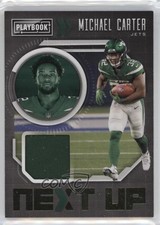 2021 Panini Playbook Next Up Jerseys Michael Carter #NXT-MCA 4s2