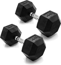 1 Pair CAP Barbell Coated Dumbbell Weight 40 lbs