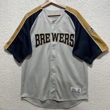 Genuine Merchandise Dynasty Milwaukee Brewers Men’s Jersey Shirt MLB Multicolor