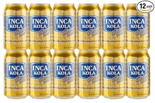 Inca Kola Golden Soda 12 oz Cans – 24 Pack La Kola Dorada Peruvian Soft Drink