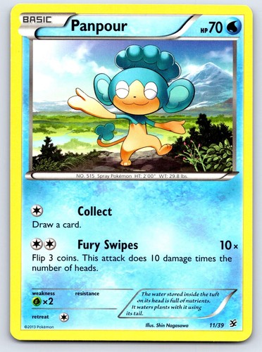 Panpour 11/39 Kalos Starter Set Pokemon Lightly Played