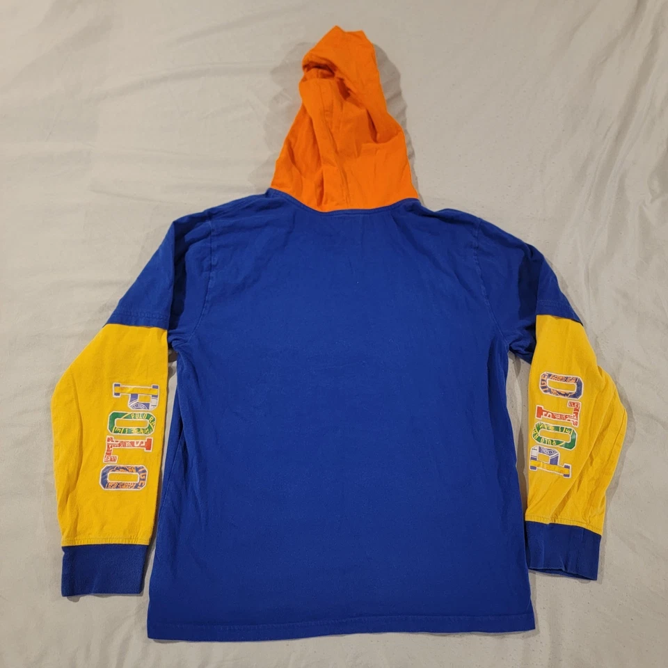 Polo Ralph Lauren Jersey Sudadera con Capucha Niños XL 18-20 Colorblock Multicolor Manga Larga Foto 3 de 4