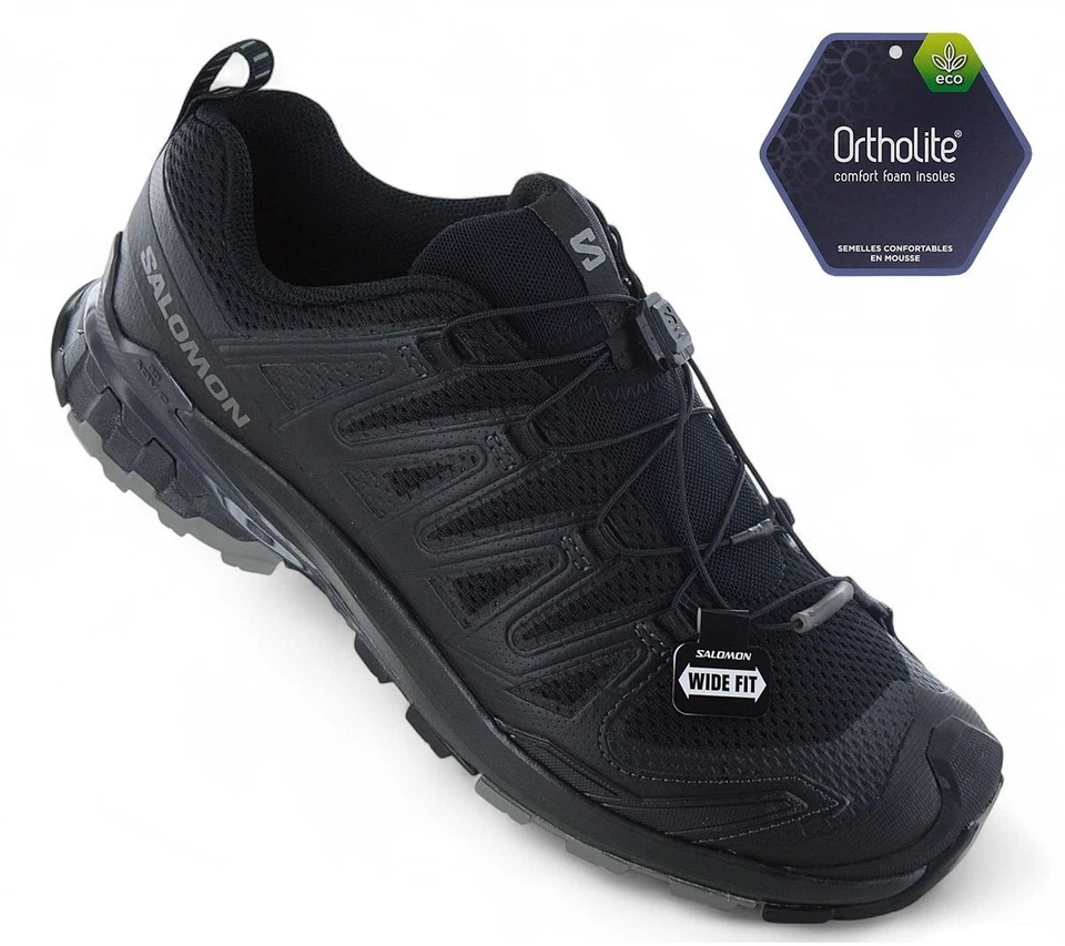Salomon XA PRO 3D V9 WIDE - Zapatos de Senderismo para Hombre 472731 Zapatos para Trail Running Nuevos Foto 2 de 4