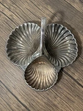 Vintage London & Sheffield Clam Mappin Plate Mappin Webb LTD EPNS Silver Plate