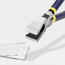 Key Fob Pliers, Glass Running Pliers, with Comfort Grip Handle 8in High Carbon