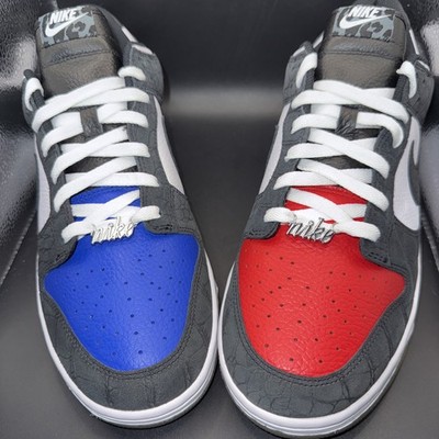 Size 13 - Nike ID By You Custom Dunks, FJ2253-901, New W/O Box, Black/Red/Blue