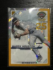 Marek Houston 2025 Panini Prospect Edition Baseball Gold Prizm 10/10 Twins 🔥