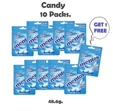Mentos Candy Chewy Dragees Mint Flavor Cool Freshness Breath Sweet 48.6g
