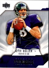 2005 Upper Deck Rookie Materials Kyle Boller #7 Baltimore Ravens Football Card. rookie card picture