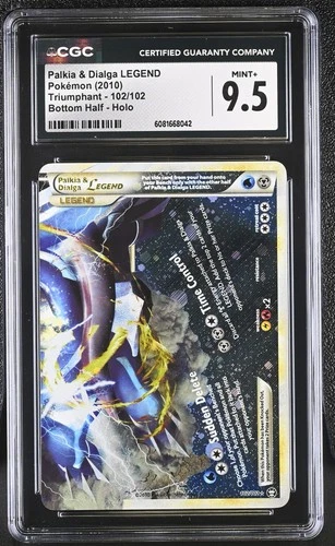 CGC 9.5 Palkia & Dialga LEGEND 2010 Triumphant 102/102
