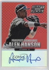 2013 Prizm Perennial Draft Picks Prospect Signatures Red Alen Hanson Auto 2ui