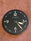 VINTAGE MILITARY AIRCRAFT 8-DAY CLOCK DIAL W/ HANDS WWII ERA ESTATE-FREE SHIP — photo 2