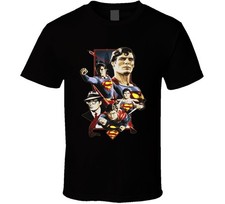 Superman Movie Comics t-shirt Christopher Reeve Clark Kent t-shirt