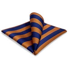 Mens Pocket Squares Striped Stripes Multi-color Formal Groomsmen Hanky