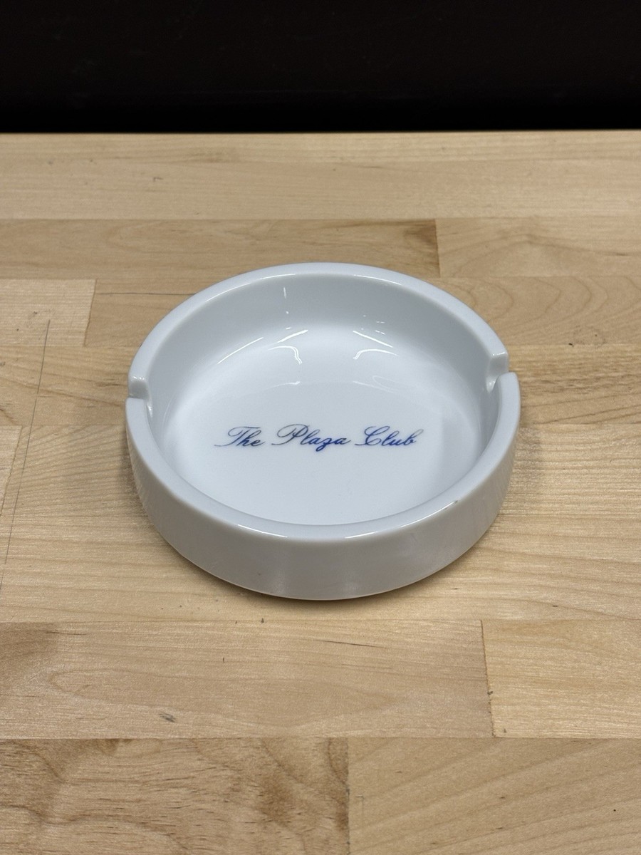 Vintage The Plaza Hotel NYC Porcelain Ashtray 'The Plaza Club