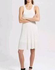 Theory NWT Ottoman Day Dress Ivory Size M $375