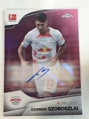 Dominik Szoboszlai  Auto  #BCA-DSZ    34/75  Topps Chrome RB Leipzig