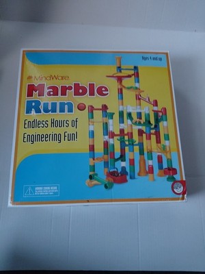 MindWare Marble Run Ages 4 And Up Engeneering Fun 103-Piece Set 20 marbles