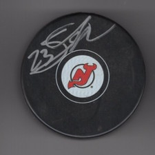 STEFAN NOESEN SIGNED NEW JERSEY DEVILS HOCKEY PUCK w/ COA