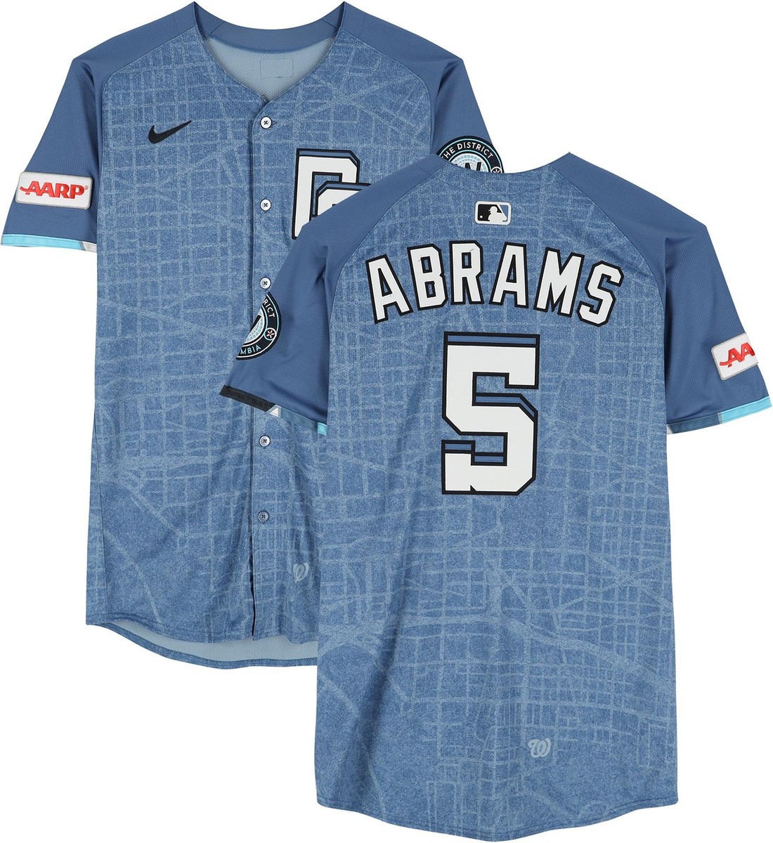 CJ Abrams Washington Nationals PI #5 City Connect Jersey from 2025