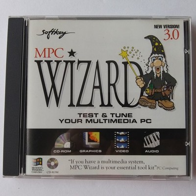 SoftKey MPC Wizard 3.0 CD-ROM PC Diagnostic Test & Tune Windows 3.1