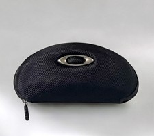 Oakley Hard Shell Sunglasses Case Black Protective Zip Clamshell Logo Men s EUC