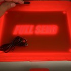 Full Send LED Lighted Rolling Tray Red Large Rectangle Plastic Glossy 1pc — photo 9