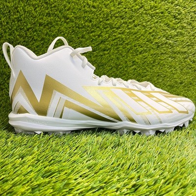 Adidas Freak Spark MD 23 men 11‎ white/gold running football cleats sport soccer Adidas Freak Spark MD 23 Football Cleats White Gold HP7711  main image 2